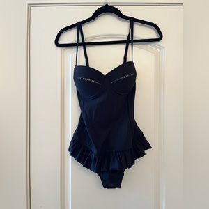 Tory Burch Flounce Swimsuit NWT